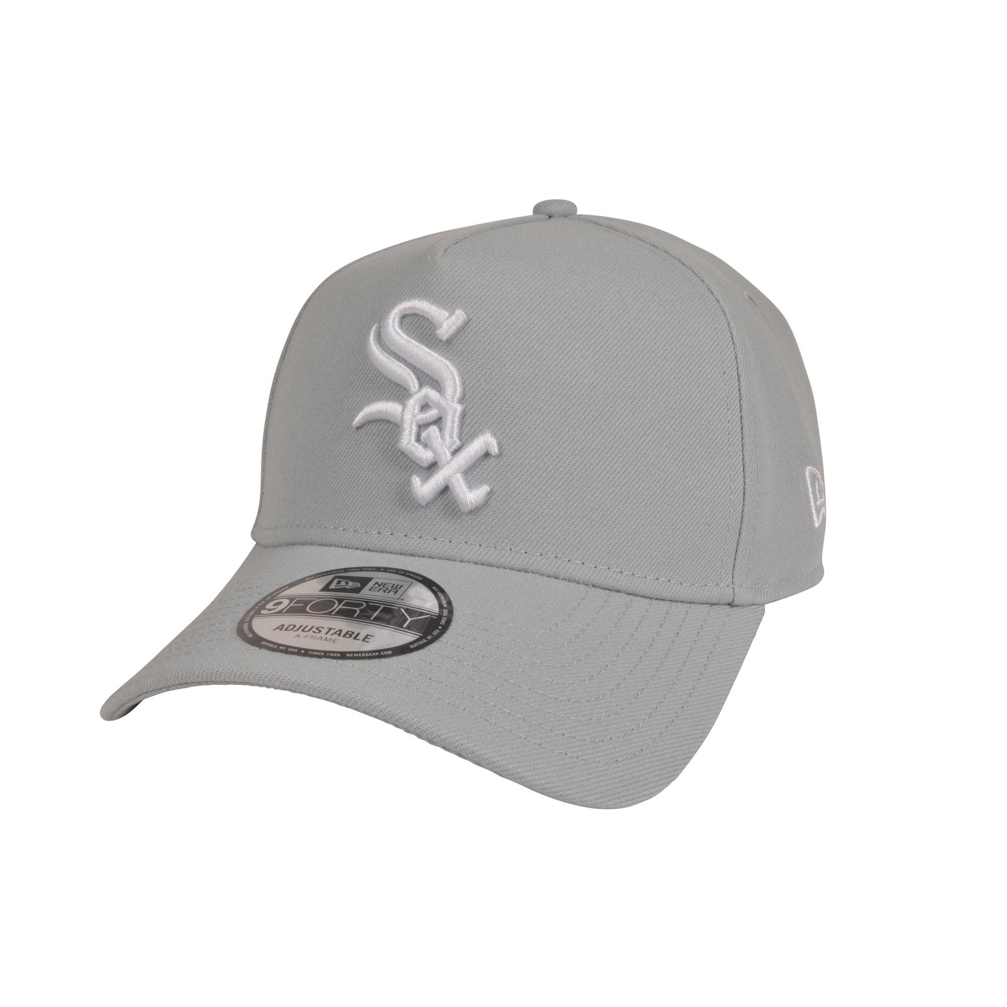 New Era Chicago White Sox 9FORTY A-Frame Snapback Hat - Dark Grey - DARK GREY